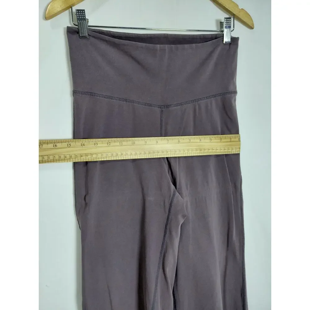 Lululemon Back High Rise Cropped Activewear Pants Women See Measurements